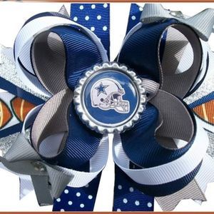 4.5 INCH NFL DALLAS COWBOYS HAIRBOW